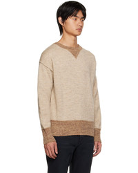 Tanaka Beige Inverted Seam Sweater