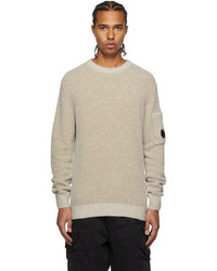C.P. Company Beige Knit Fleece Sweater