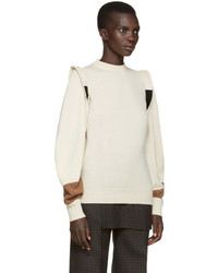 Toga Beige Panelled Sweater