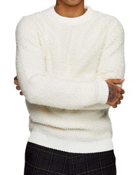 Topman Boucle Crewneck Sweater