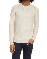 Selected Homme Buddy Slub Crewneck Sweater In Light Sand At Nordstrom
