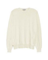 Canali Classic Fit Solid Cotton Crewneck Sweater