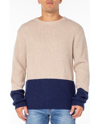Sanctuary Colorblock Thermal Knit Sweater