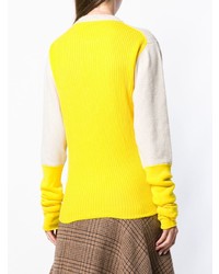 Joseph Colour Block Sweater With Scarf Detail