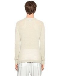 Cotton Cashmere Open Weave Sweater