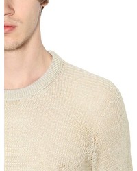 Cotton Cashmere Open Weave Sweater