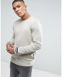 French Connection Crew Neck Knitted Sweater With Contrast Cuff