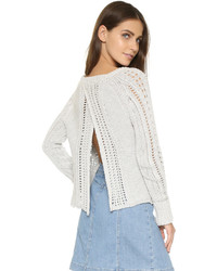 Free People Cross Cable Pullover