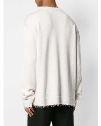 Helmut Lang Distressed Fitted Sweater