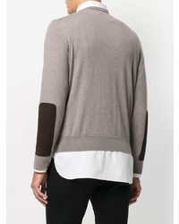 Canali Elbow Patch Jumper