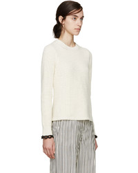 3.1 Phillip Lim Ivory Flared Knit Sweater