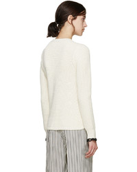 3.1 Phillip Lim Ivory Flared Knit Sweater