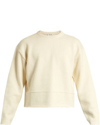 Acne Studios Kenn Dropped Shoulder Cotton Blend Sweater