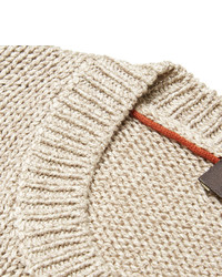 Loro Piana Mlange Knit Silk Sweater