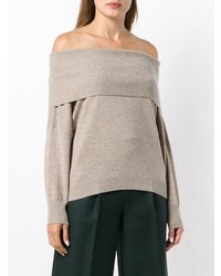 Chalayan Off The Shoulder Knitted Sweater
