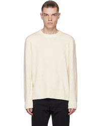 Theory Off White Alcos Crewneck Sweater