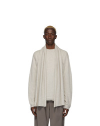 Deveaux New York Off White Cashmere Scarf Sweater