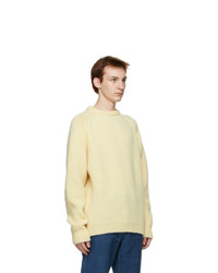 Our Legacy Off White Heavy Chunk Sweater