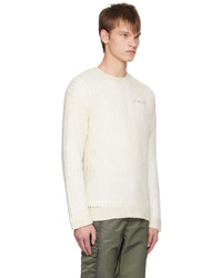 Helmut Lang Off White Layered Sweater