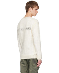 Helmut Lang Off White Layered Sweater