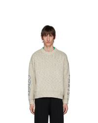 Kenzo Off White Linen Paris Sweater