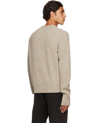rag & bone Off White Merino Wool Undyed Sweater