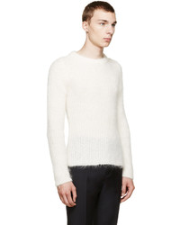 Raf Simons Off White Mohair Knit Sweater