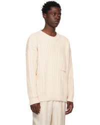 Golden Goose Off White Patch Pocket Sweater