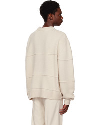 Axel Arigato Off White Split Sweater
