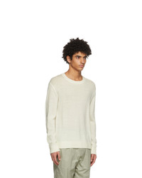 Jil Sander Off White Virgin Wool Sweater