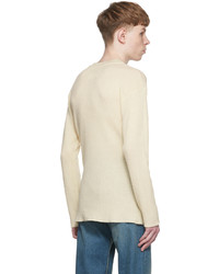 Maison Margiela Off White Wool Sweater