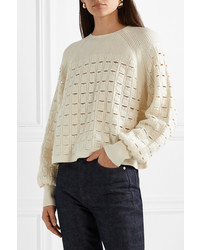 By Malene Birger Open Knit Wool Blend Sweater