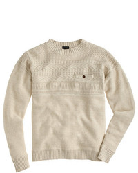 J.Crew Rustic Cotton Fisherman Sweater
