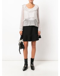 See by Chloe See By Chlo Ruffle Open Knit Sweater