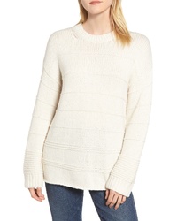 Velvet by Graham & Spencer Stripe Stitch Wool Alpaca Blend Sweater