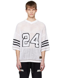 Nahmias White 24 Football Sweater