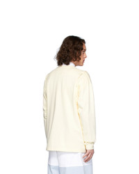 JW Anderson Yellow Shoulder Placket Long Sleeve T Shirt