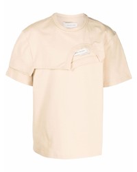 Feng Chen Wang Asymmetric Layered Cotton T Shirt