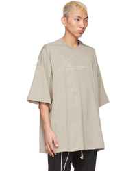 Rick Owens Beige Champion Edition Tommy T Shirt