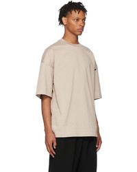 N. Hoolywood Beige Cotton T Shirt