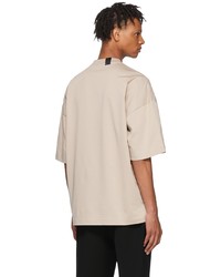 N. Hoolywood Beige Cotton T Shirt