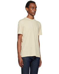Tom Ford Beige Embroidered T Shirt