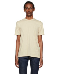 Tom Ford Beige Embroidered T Shirt