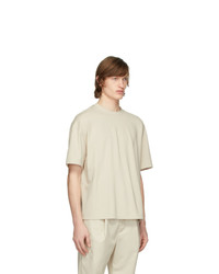 Deveaux New York Beige Oversized T Shirt