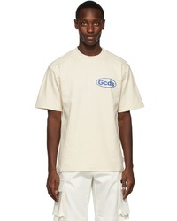 Gcds Beige Shop List T Shirt
