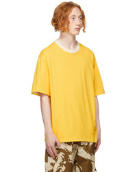 Ambush Beige Yellow Cotton Jersey T Shirt