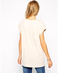 Asos Boyfriend T Shirt With Roll Sleeve 2 Pack Save 20%