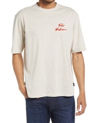Ted Baker London Champa Oversize Flocked Logo T Shirt