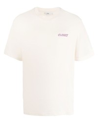 Closed Chest Logo Print Detail T Shirt