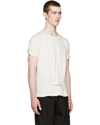 J.W.Anderson Cream D Ring Strap T Shirt